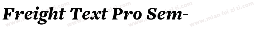 Freight Text Pro Sem字体转换
